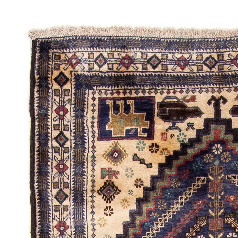 Loper Baluch tapijt - 211 x 112 cm - donkerblauw