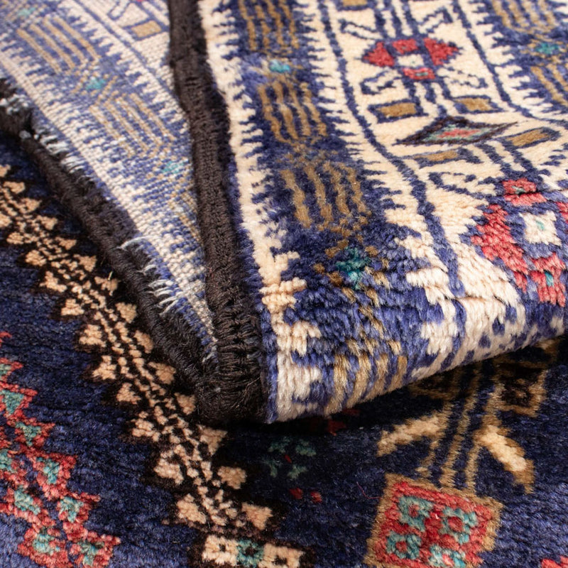 Loper Baluch tapijt - 211 x 112 cm - donkerblauw