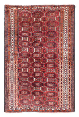 Baluch tapijt - 134 x 94 cm - donkerrood