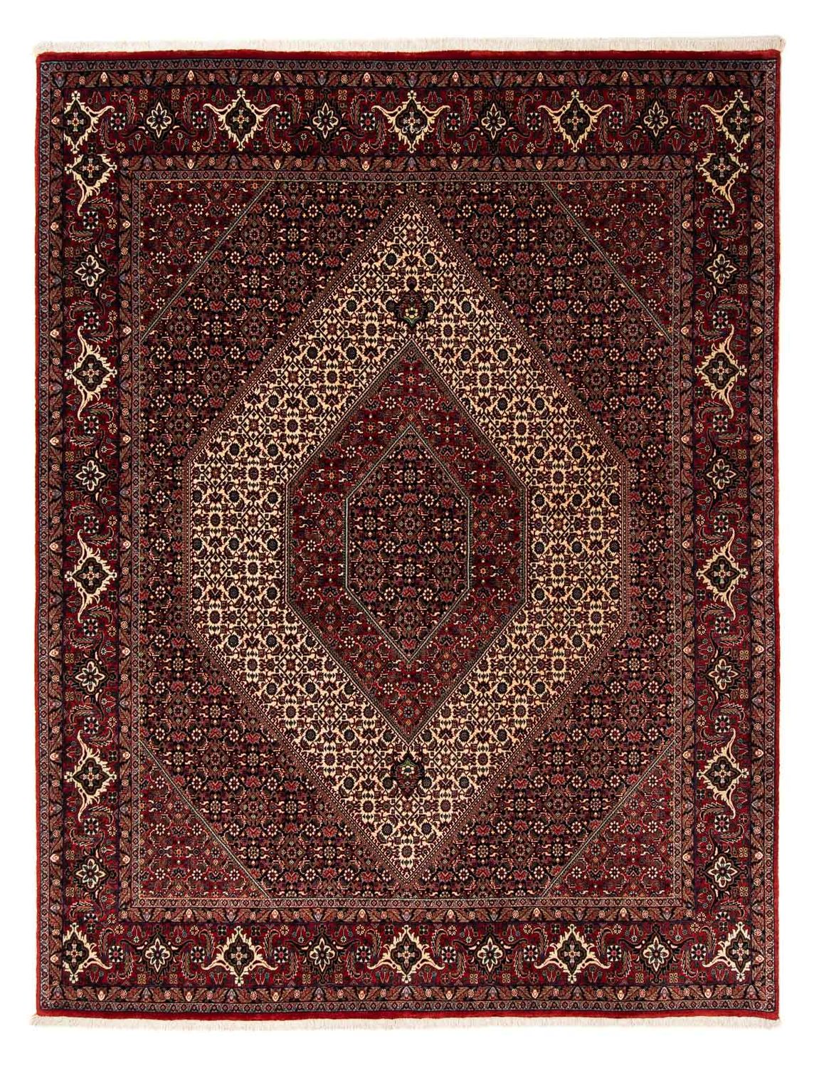 Perzisch tapijt - Bijar - 248 x 202 cm - donkerrood