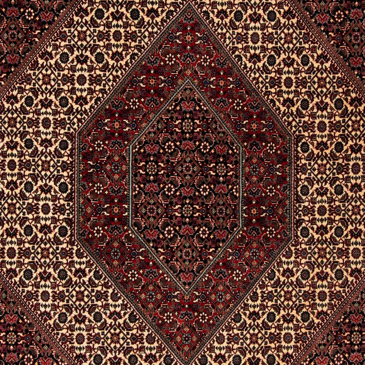 Perzisch tapijt - Bijar - 248 x 202 cm - donkerrood