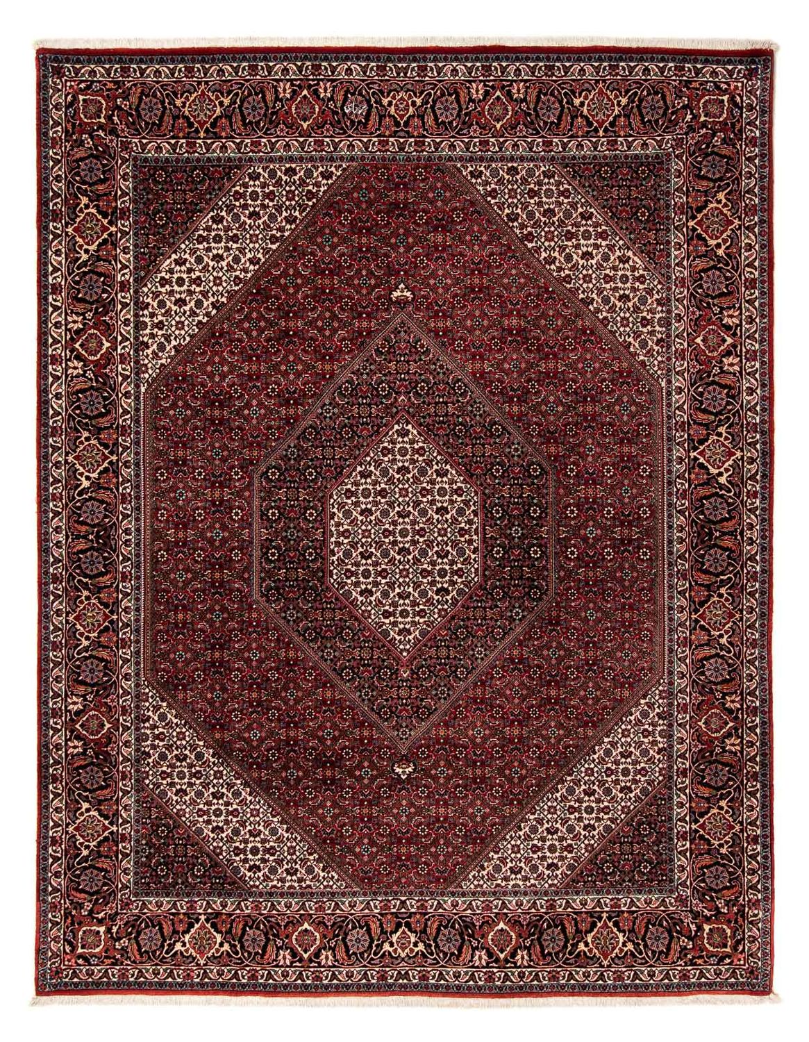 Perzisch tapijt - Bijar - 258 x 202 cm - donkerrood