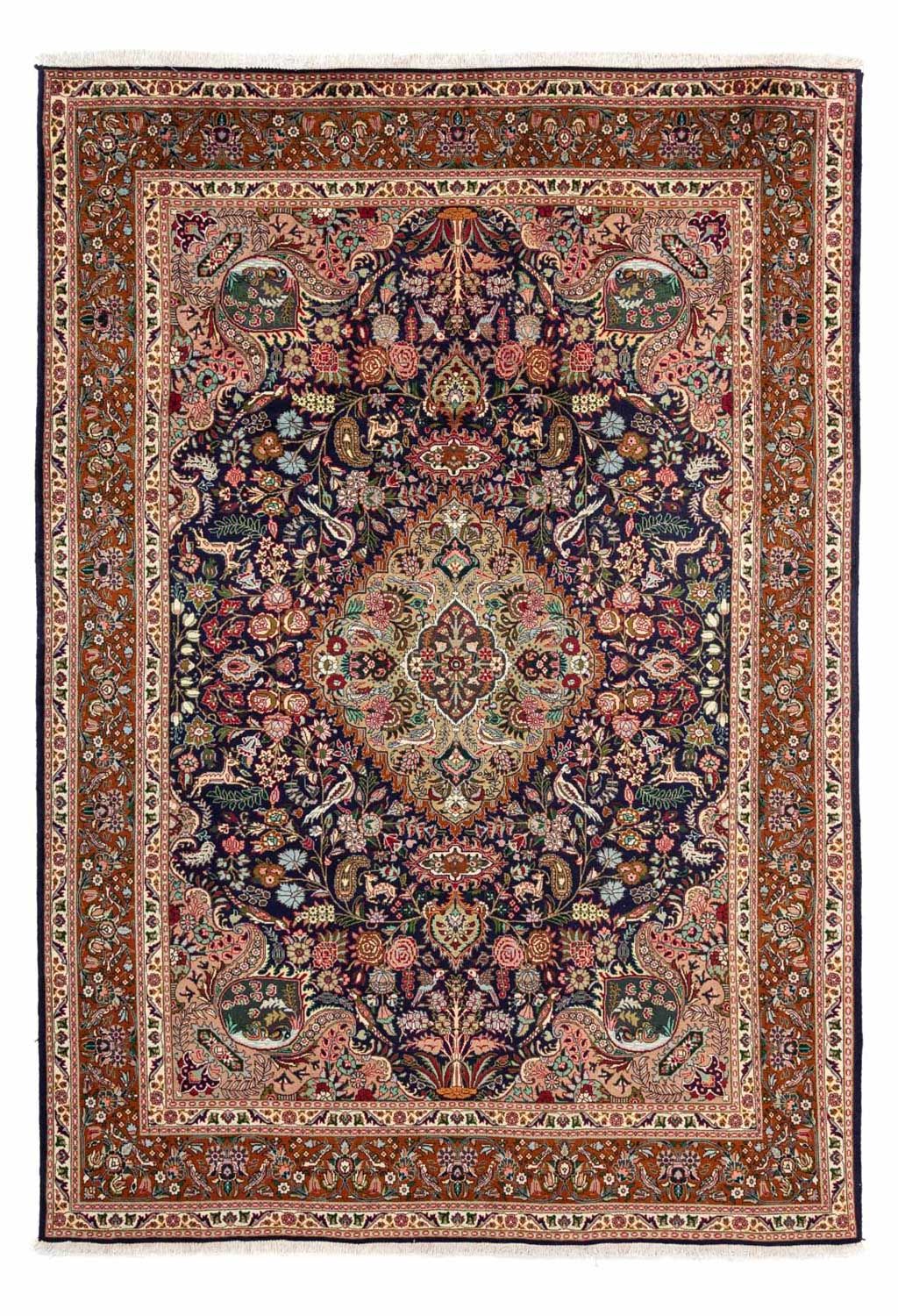 Perzisch tapijt - Tabriz - Royal - 300 x 202 cm - donkerblauw