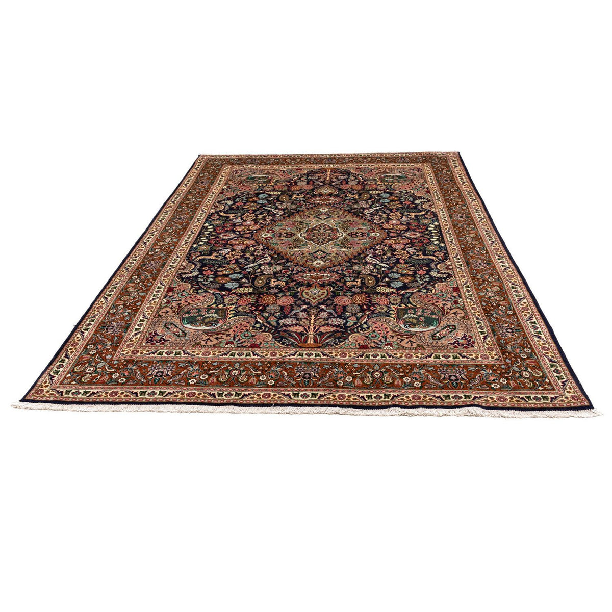 Perzisch tapijt - Tabriz - Royal - 300 x 202 cm - donkerblauw