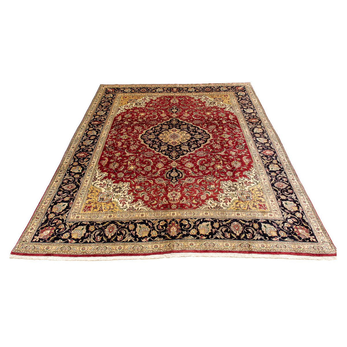 Perzisch tapijt - Tabriz - 380 x 300 cm - donkerrood