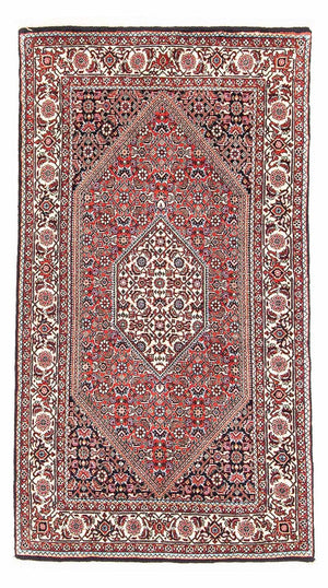 Perzisch tapijt - Bijar - 144 x 81 cm - licht rood