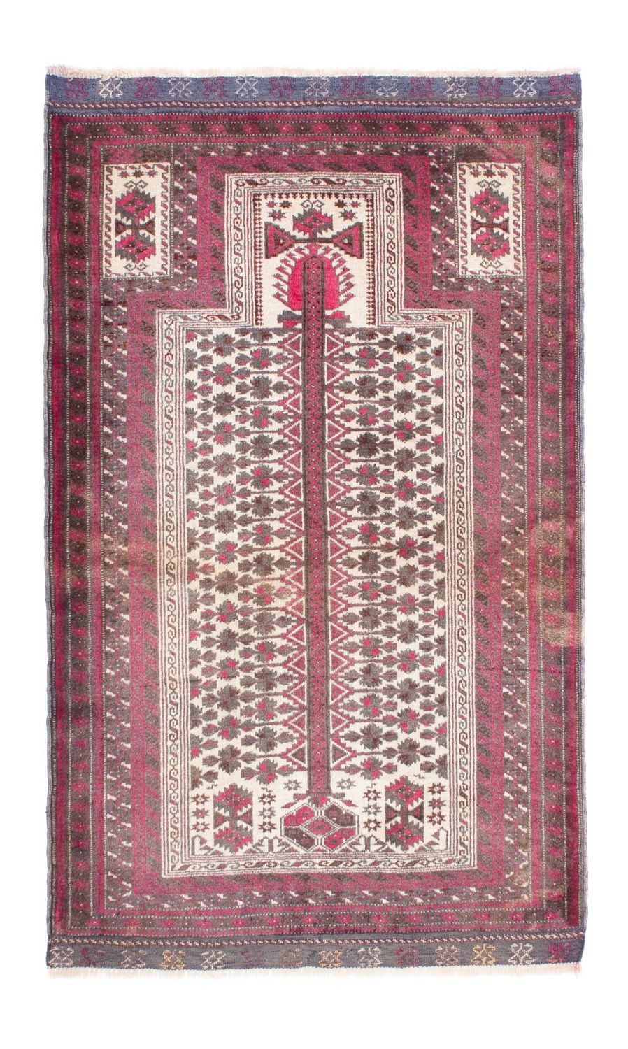 Baluch tapijt - 137 x 100 cm - beige