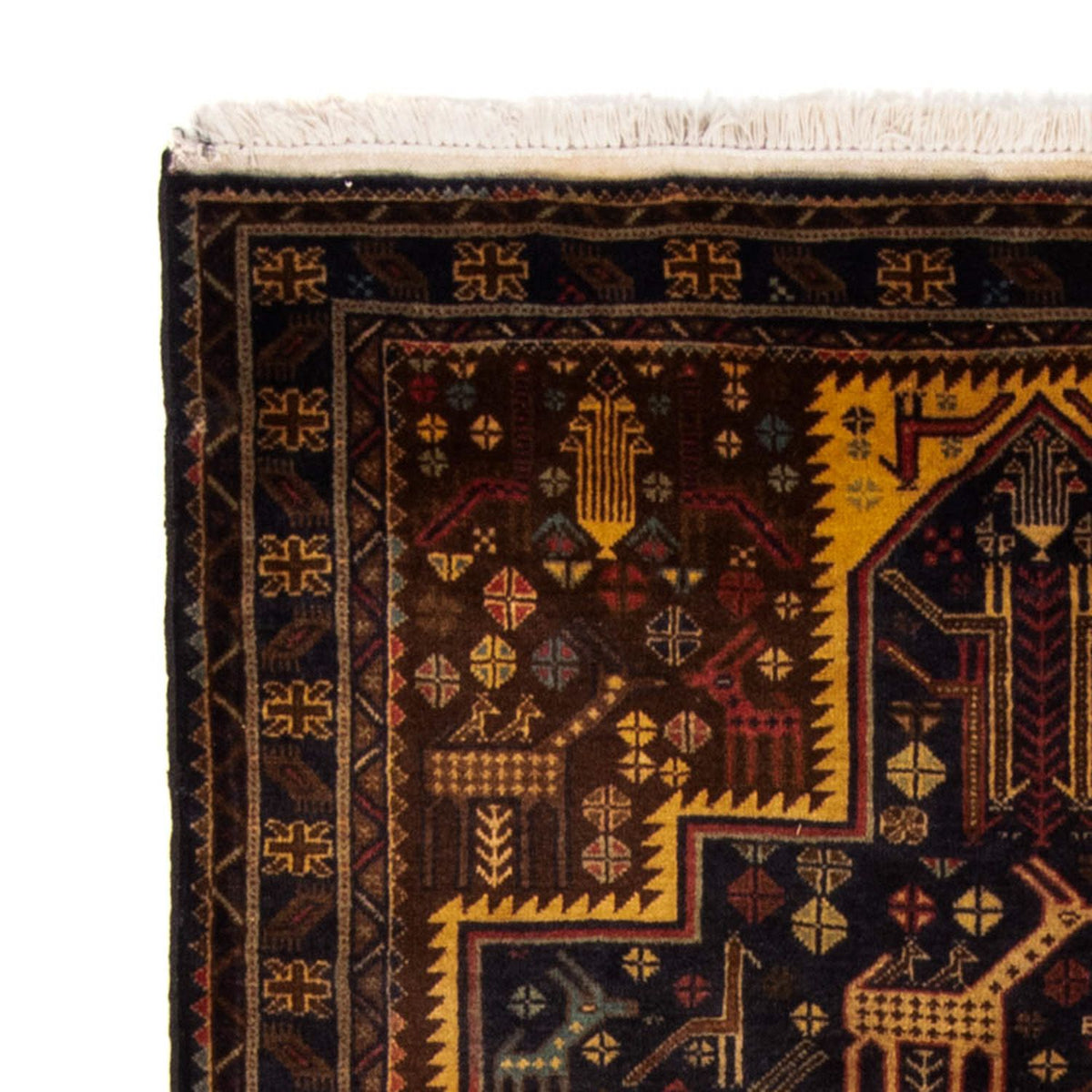 Loper Baluch tapijt - 220 x 109 cm - donkerblauw