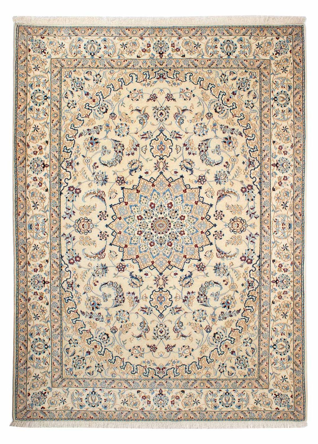 Perzisch tapijt - Nain - Koninklijk - 236 x 176 cm - beige
