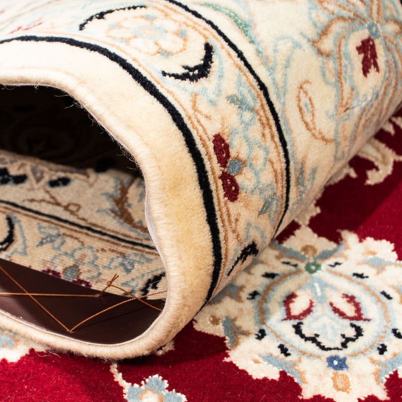 Perzisch tapijt - Nain - Koninklijk - 236 x 157 cm - donkerrood