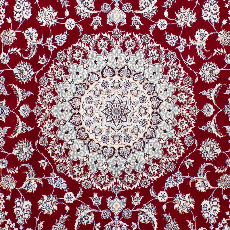 Perzisch tapijt - Nain - Premium - 196 x 158 cm - donkerrood
