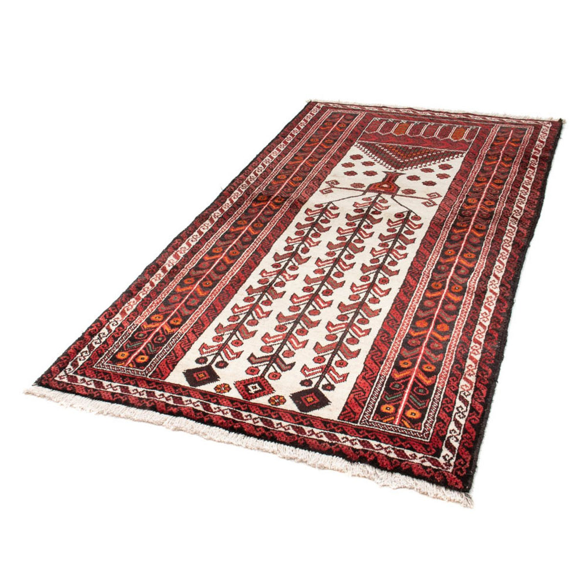 Loper Baluch tapijt - 204 x 109 cm - beige