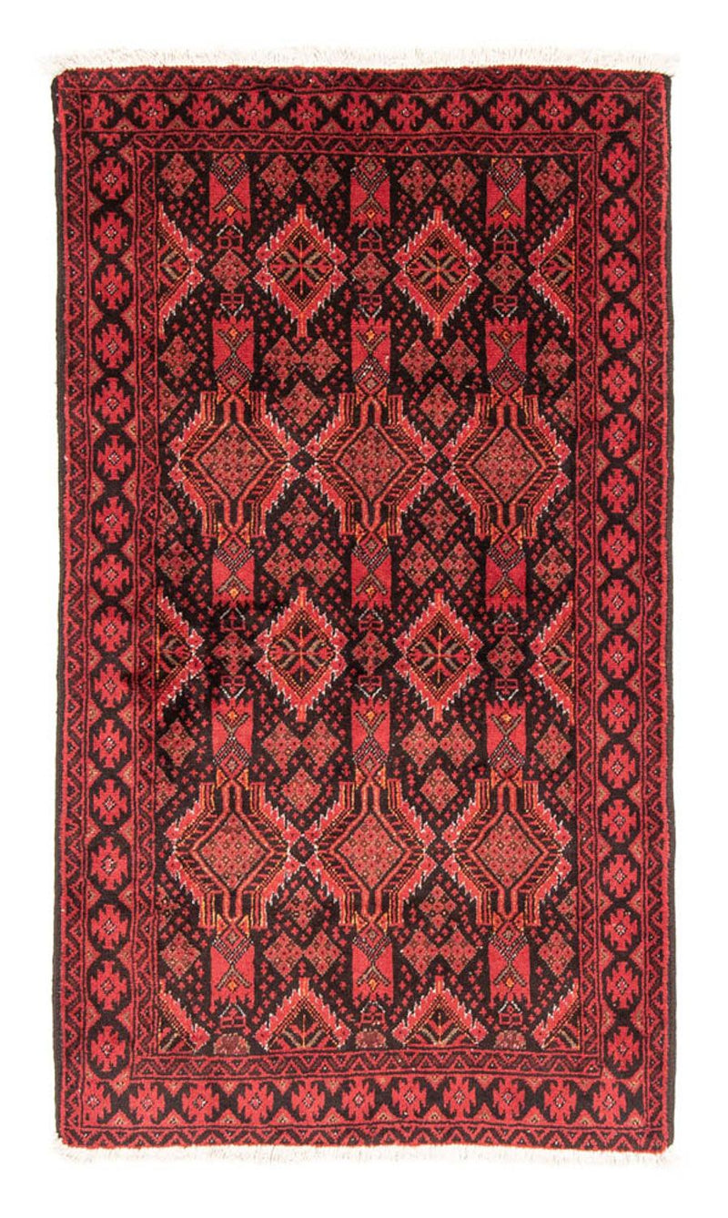 Loper Baluch tapijt - 181 x 102 cm - rood