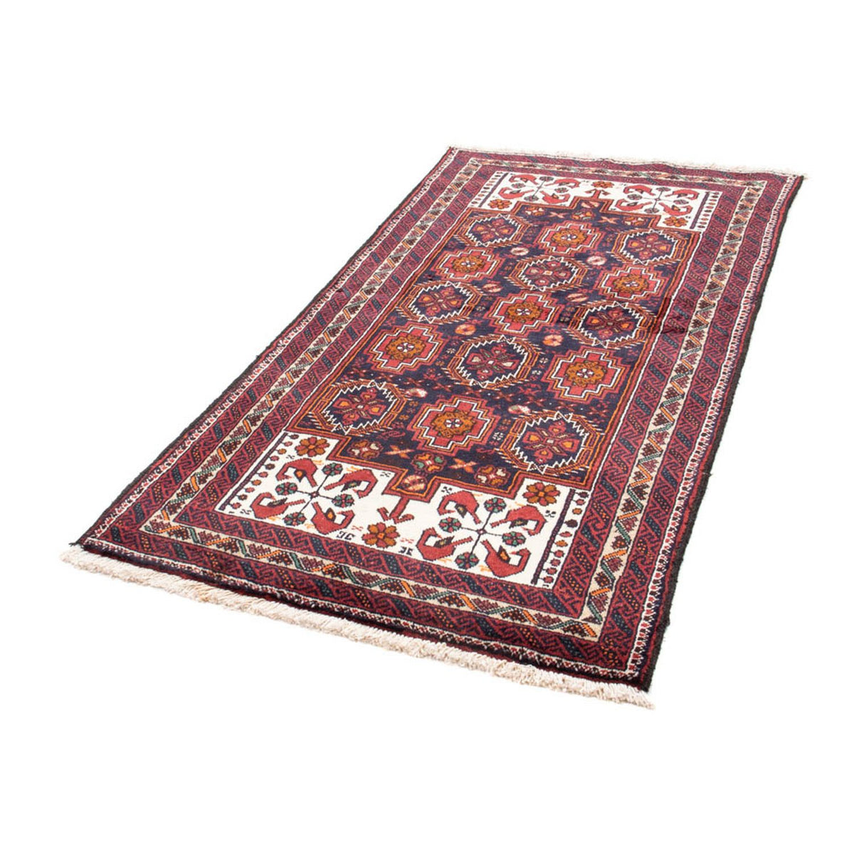 Loper Baluch tapijt - 193 x 101 cm - rood