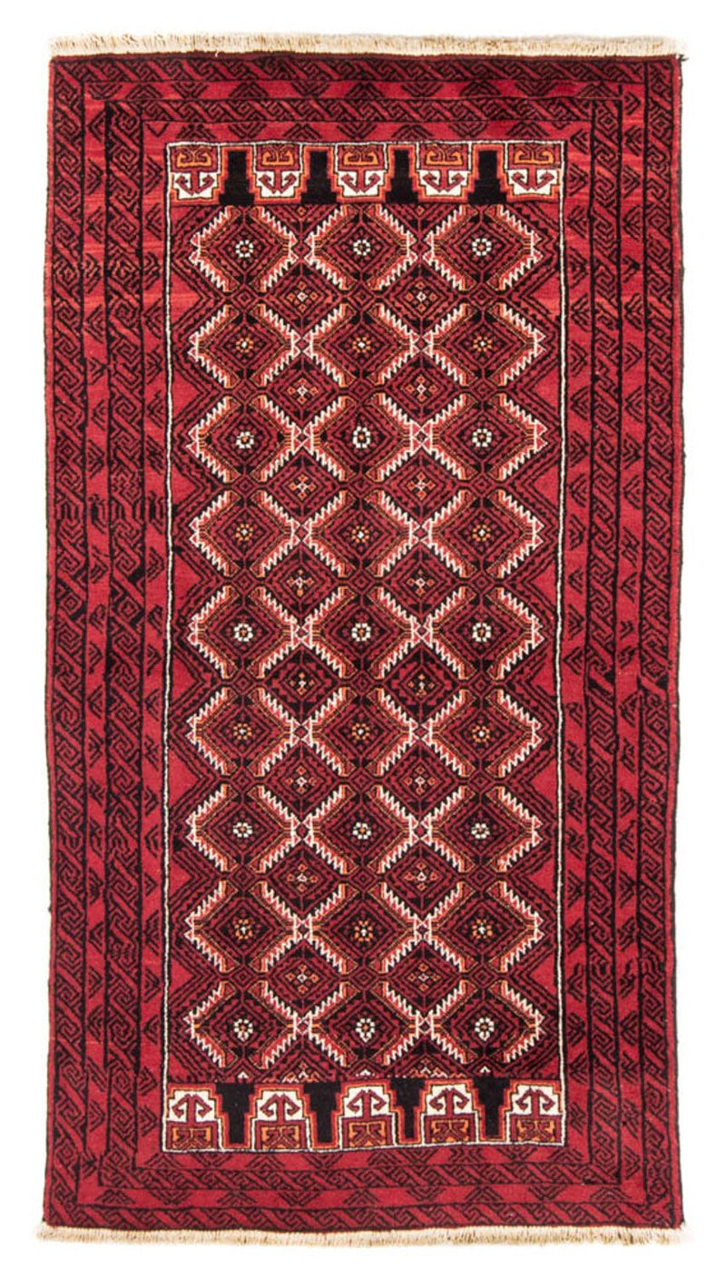 Loper Baluch tapijt - 191 x 101 cm - rood