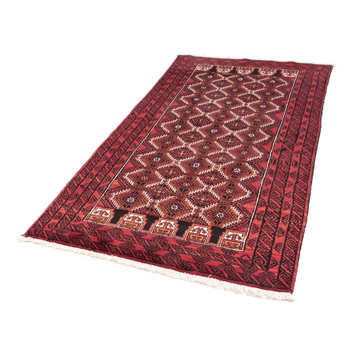 Loper Baluch tapijt - 191 x 101 cm - rood
