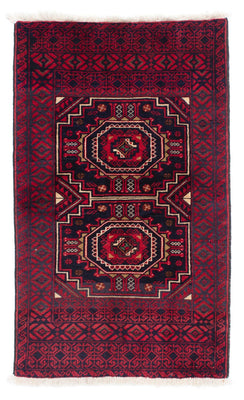 Baluch tapijt - 146 x 84 cm - donkerrood