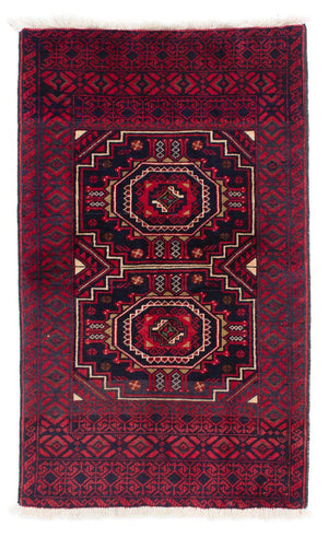 Baluch tapijt - 146 x 84 cm - donkerrood