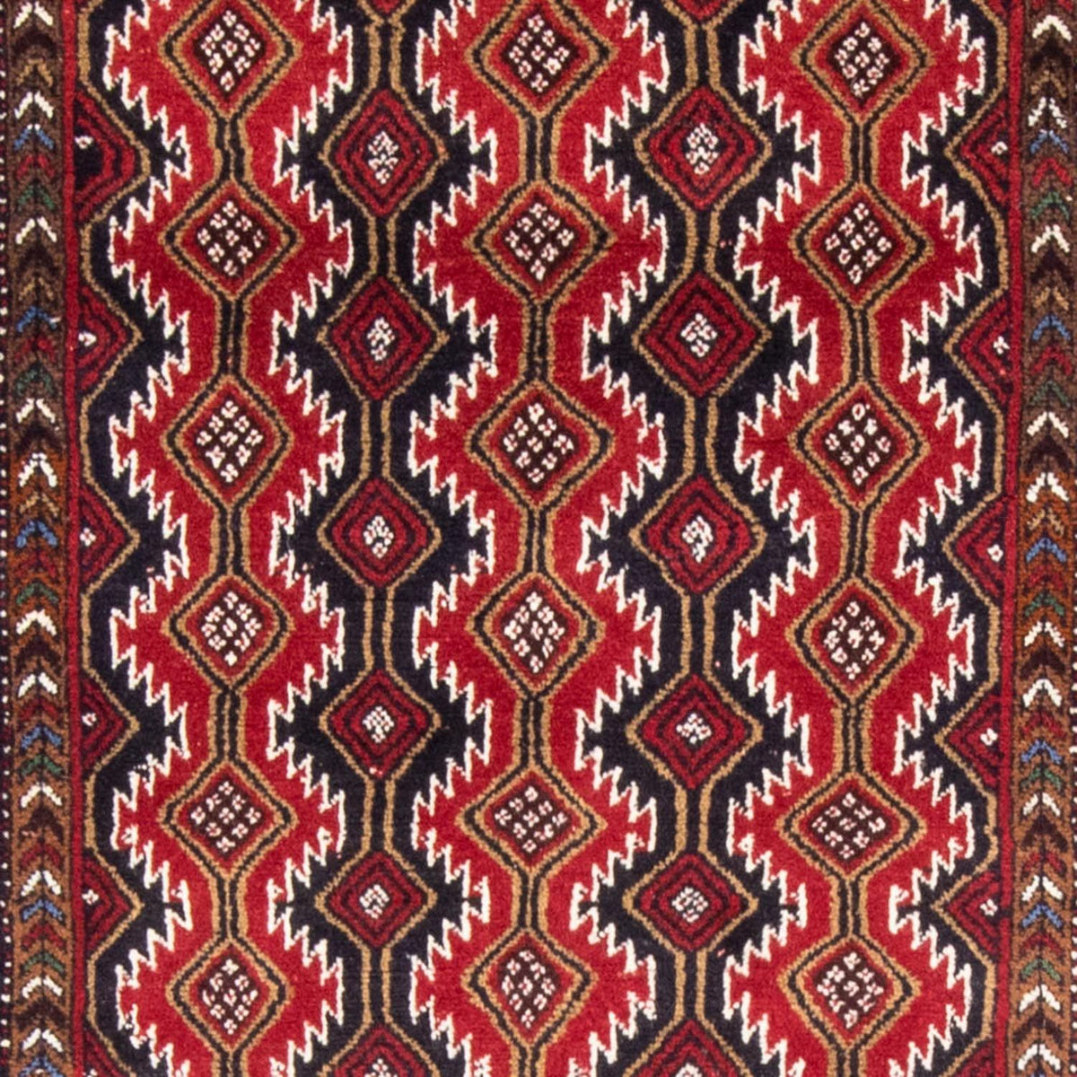 Loper Baluch tapijt - 206 x 106 cm - rood