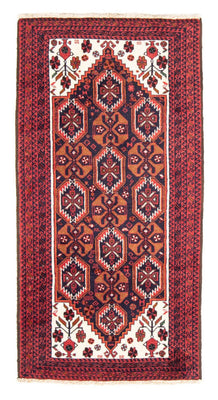 Loper Baluch tapijt - 202 x 100 cm - rood