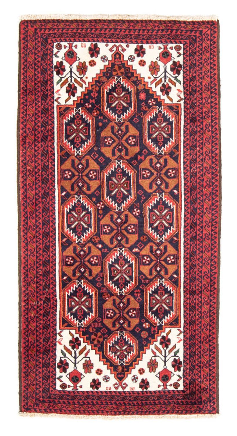 Loper Baluch tapijt - 202 x 100 cm - rood