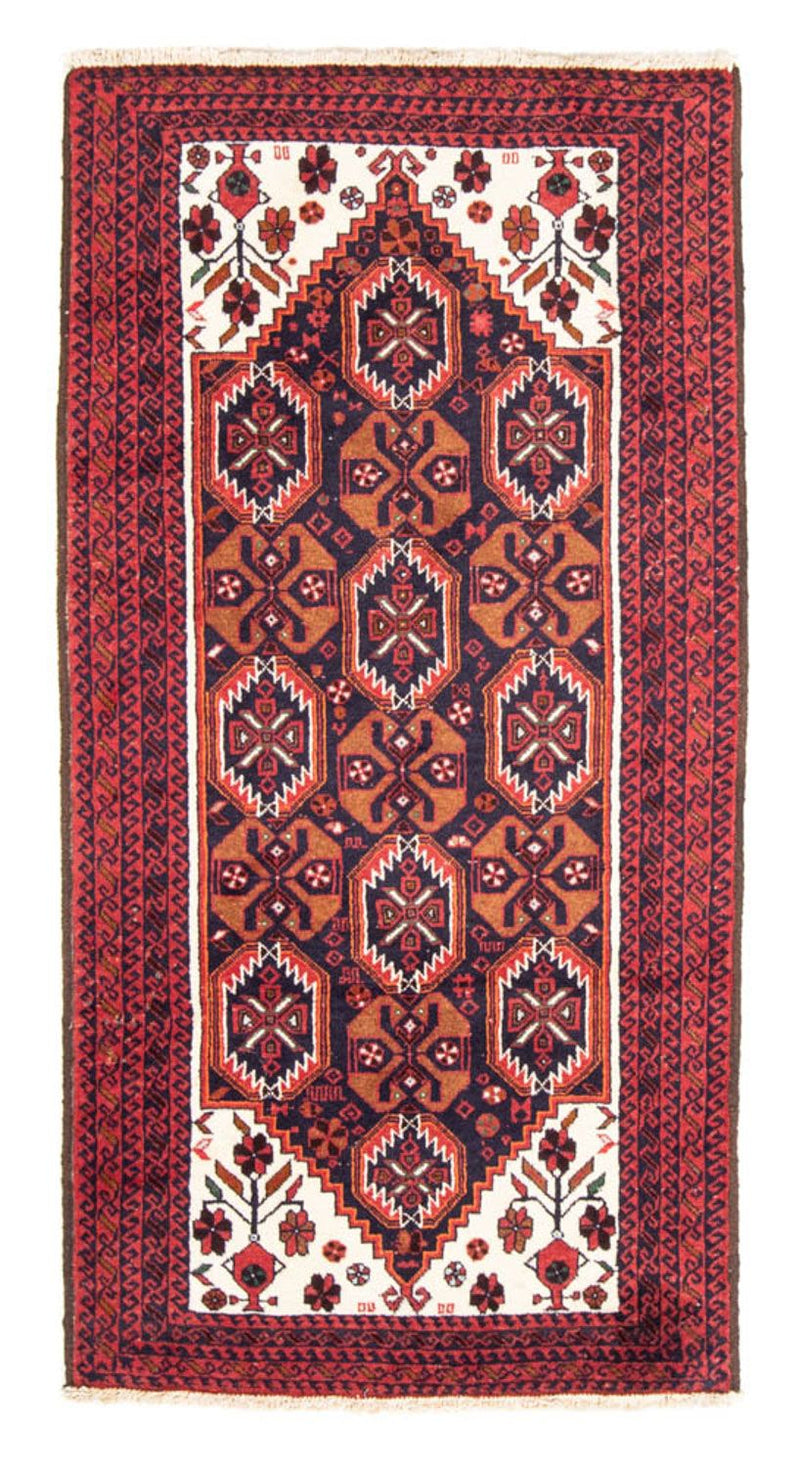 Loper Baluch tapijt - 202 x 100 cm - rood