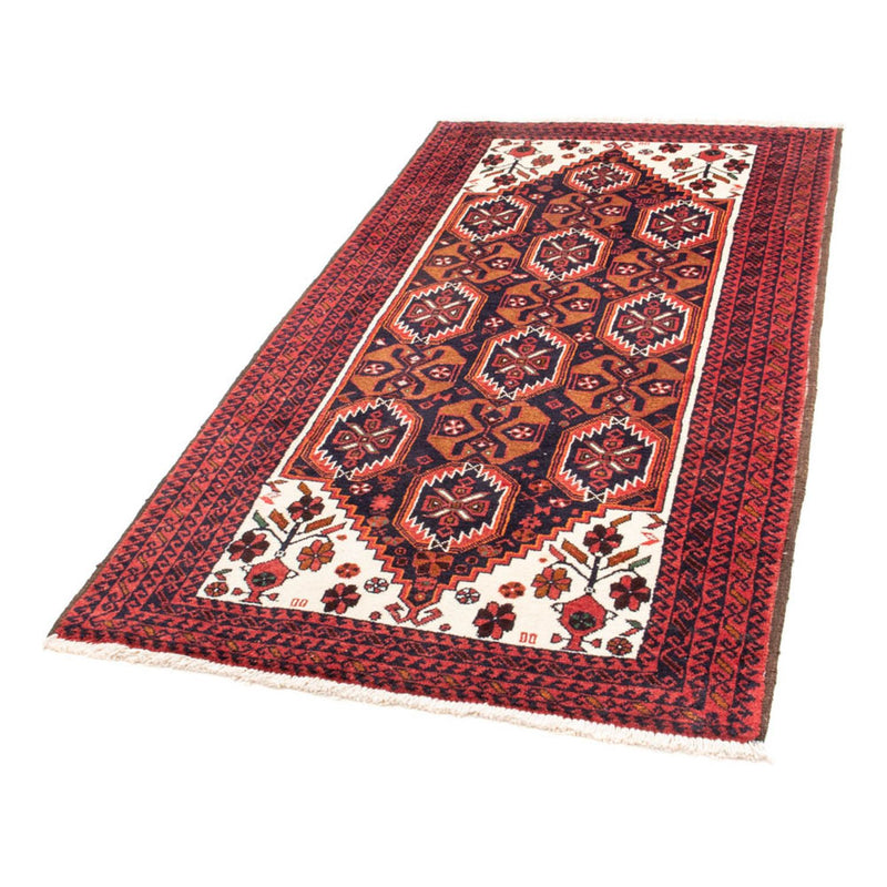 Loper Baluch tapijt - 202 x 100 cm - rood