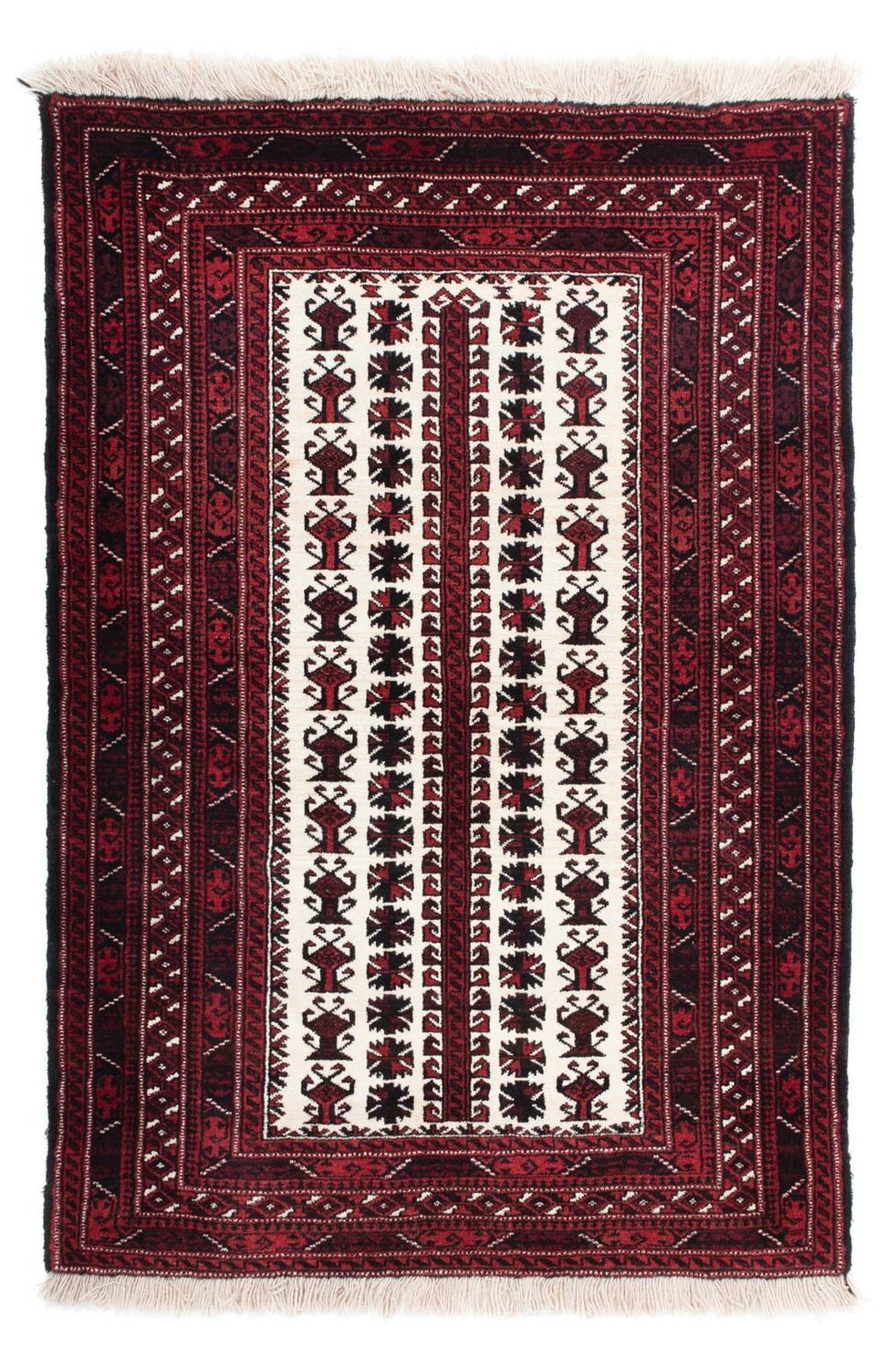 Baluch tapijt - 142 x 102 cm - donkerrood