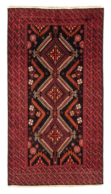 Loper Baluch tapijt - 196 x 106 cm - rood
