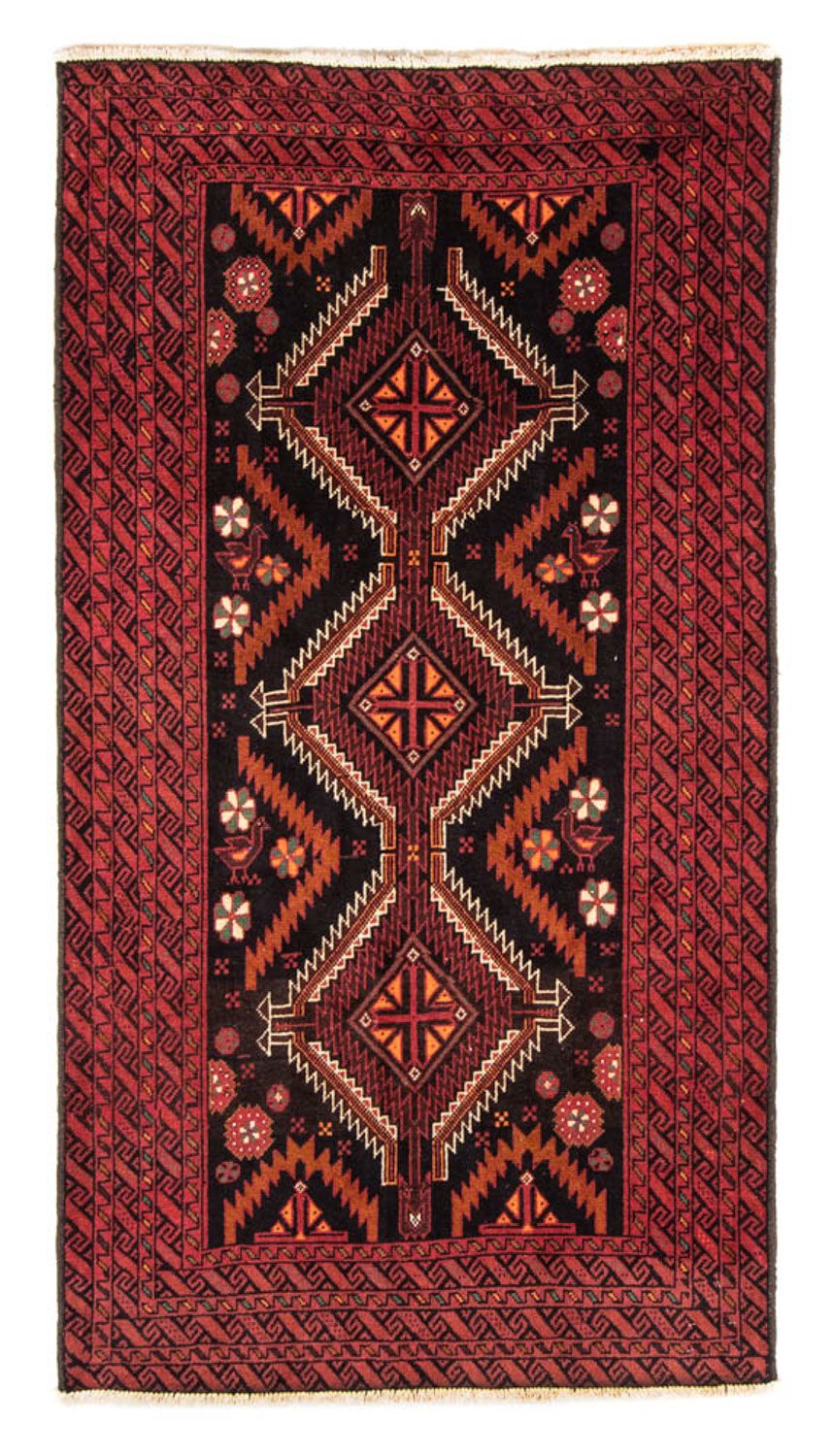 Loper Baluch tapijt - 196 x 106 cm - rood