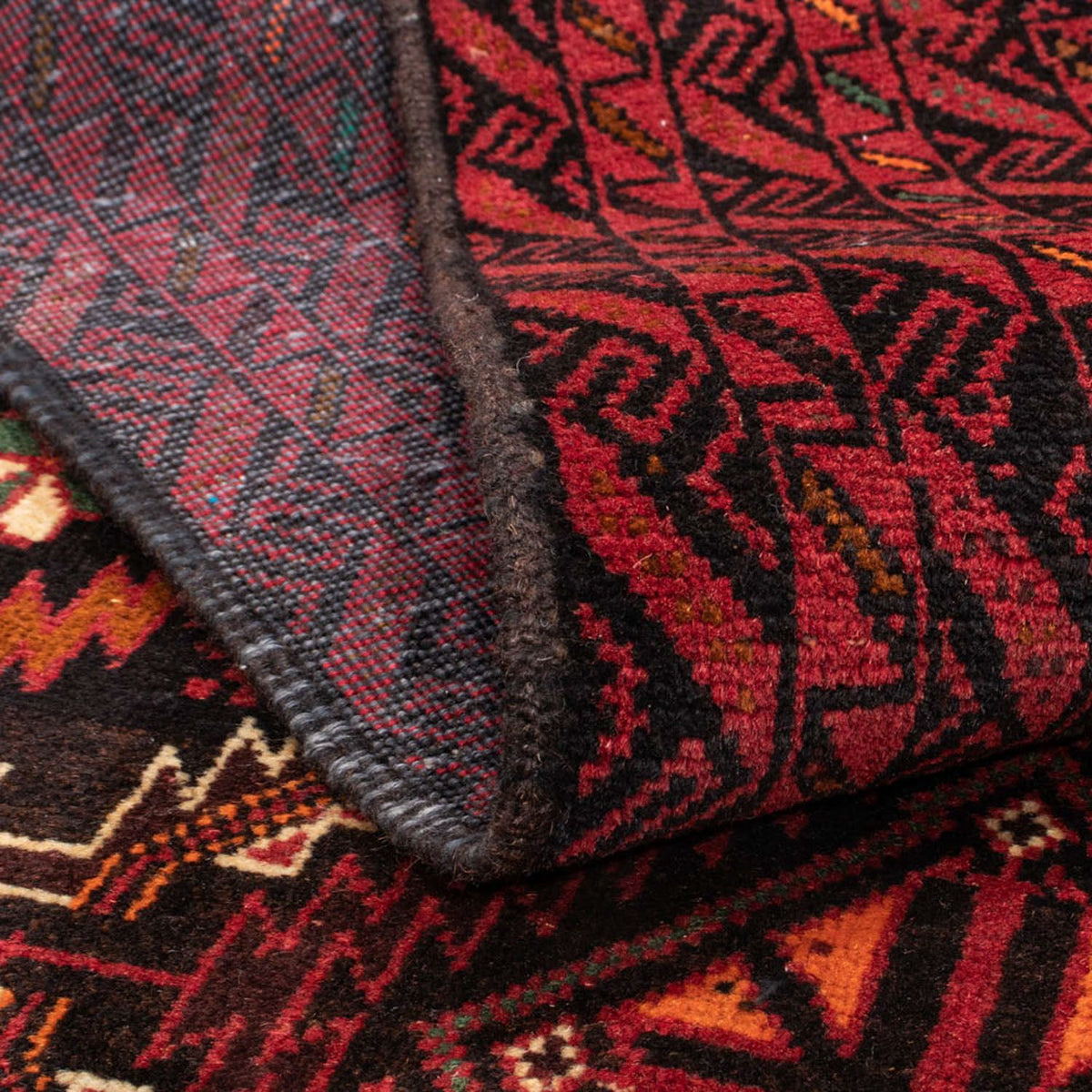 Loper Baluch tapijt - 196 x 106 cm - rood