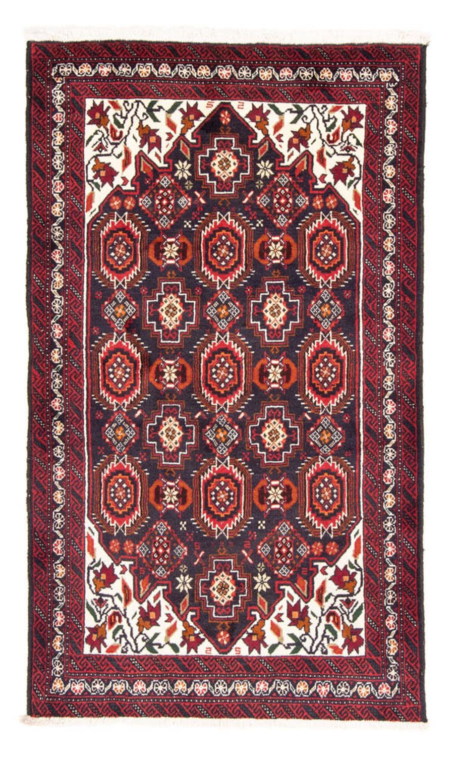 Loper Baluch tapijt - 196 x 110 cm - donkerblauw