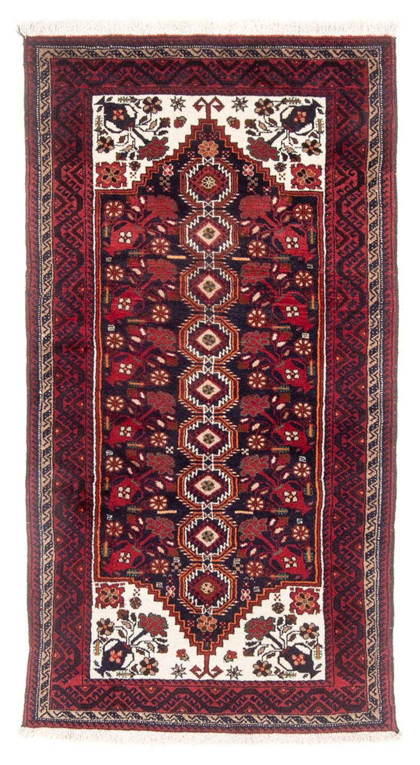 Loper Baluch tapijt - 199 x 99 cm - rood