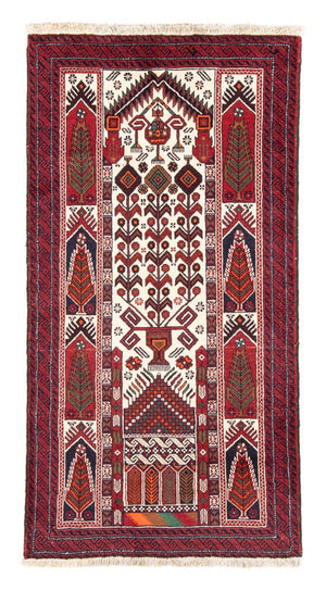 Loper Baluch tapijt - 187 x 100 cm - beige