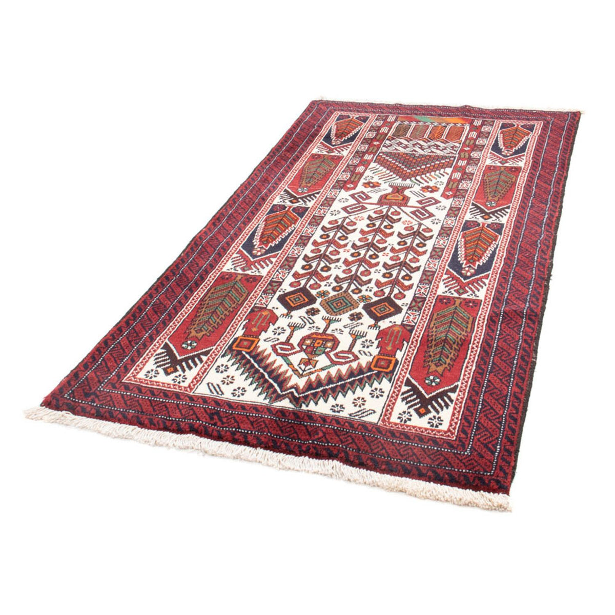 Loper Baluch tapijt - 187 x 100 cm - beige
