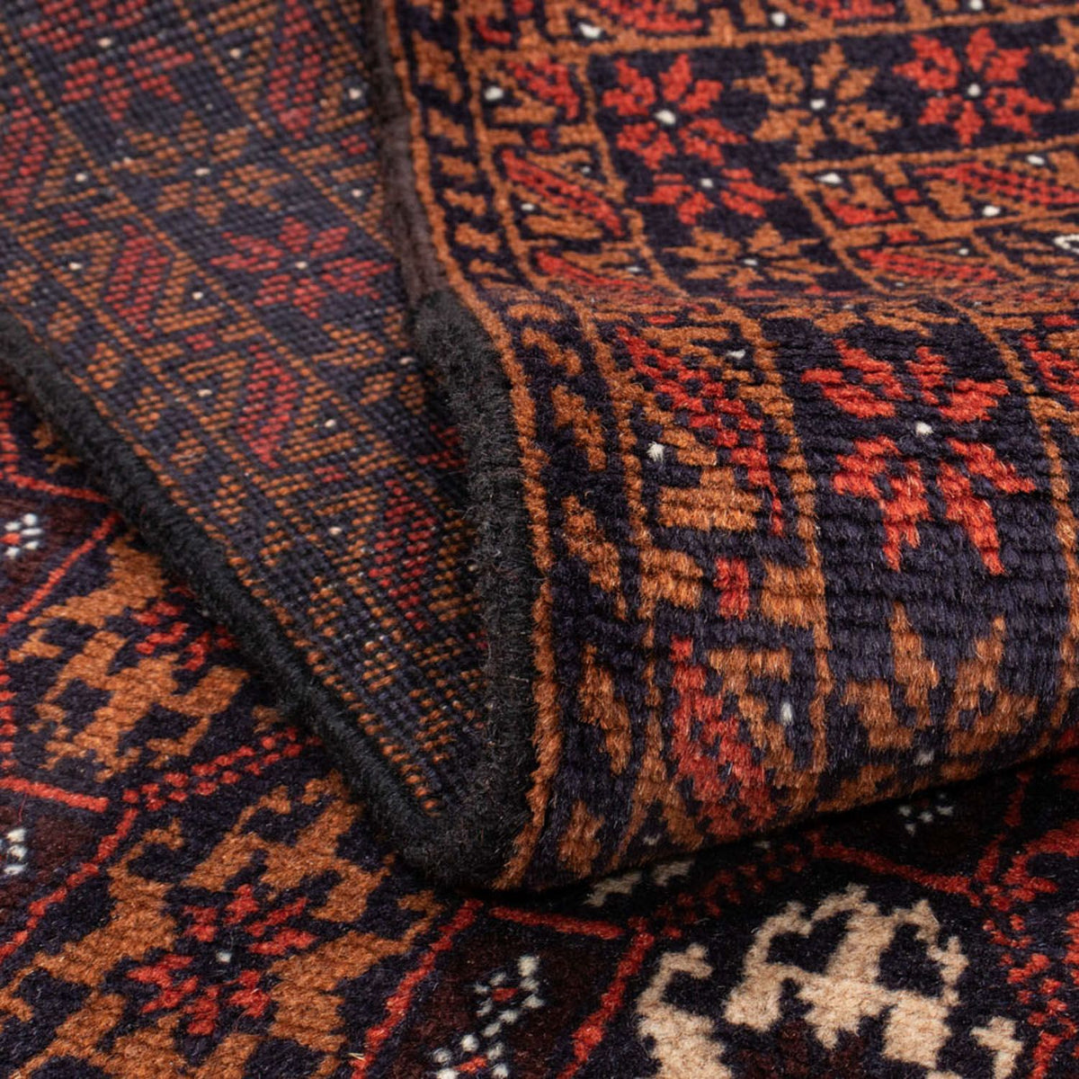 Loper Baluch tapijt - 186 x 102 cm - donkerrood