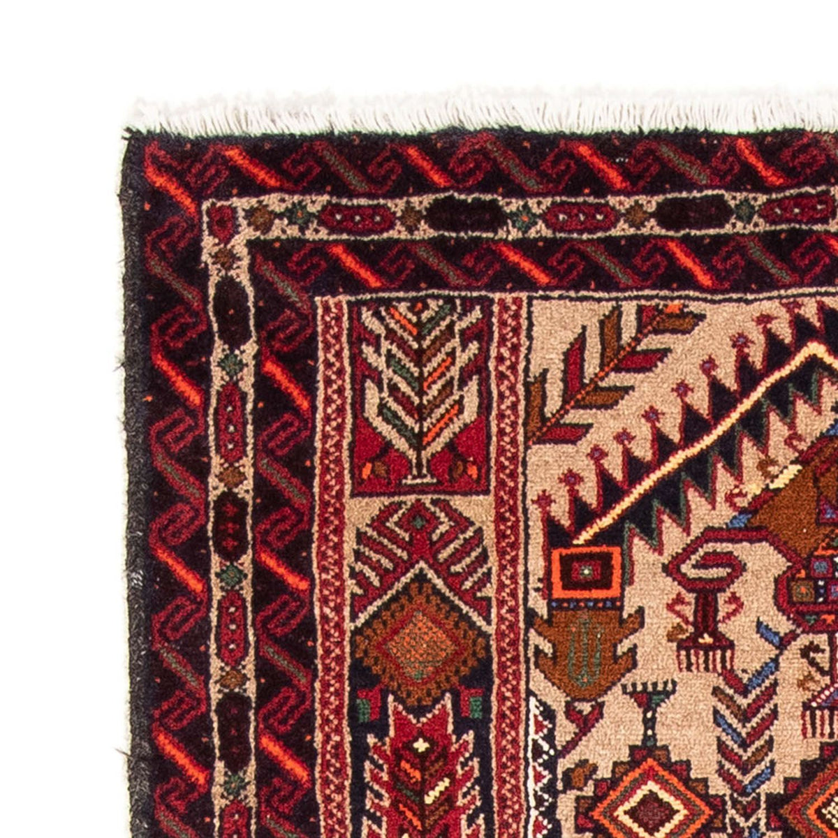 Loper Baluch tapijt - 195 x 99 cm - veelkleurig