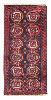 Loper Baluch tapijt - 186 x 95 cm - donkerblauw