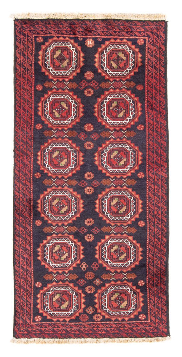Loper Baluch tapijt - 186 x 95 cm - donkerblauw
