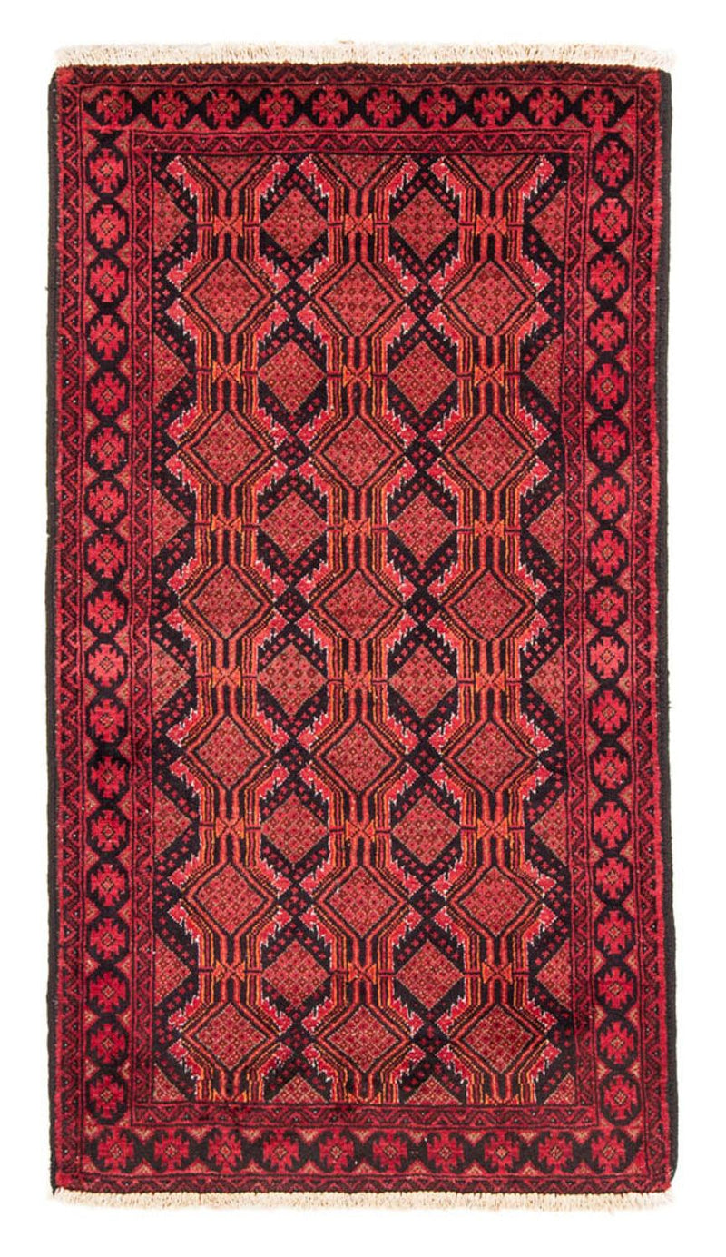 Loper Baluch tapijt - 195 x 104 cm - rood