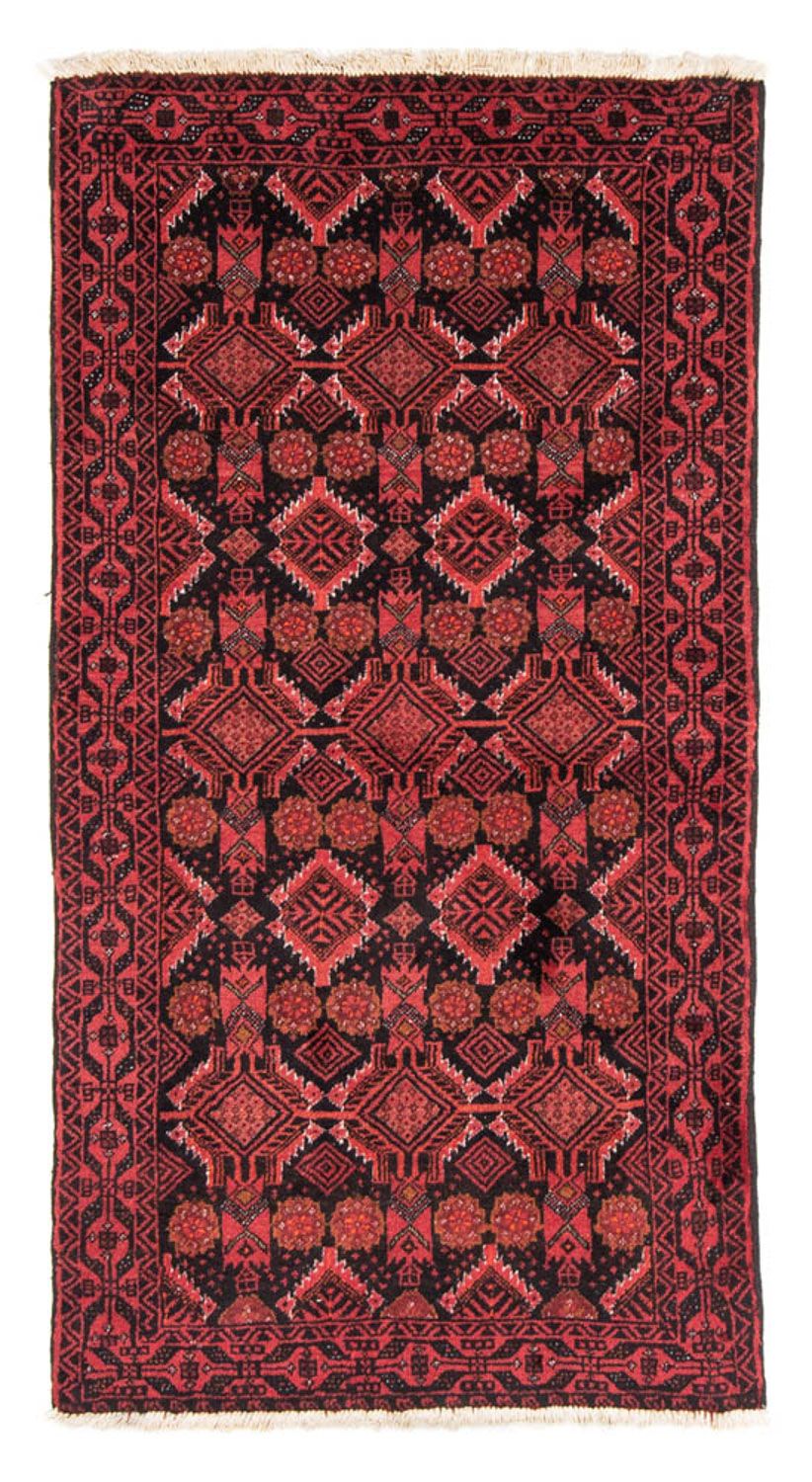 Loper Baluch tapijt - 187 x 99 cm - rood