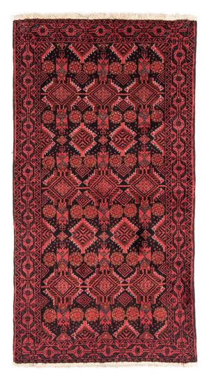 Loper Baluch tapijt - 187 x 99 cm - rood