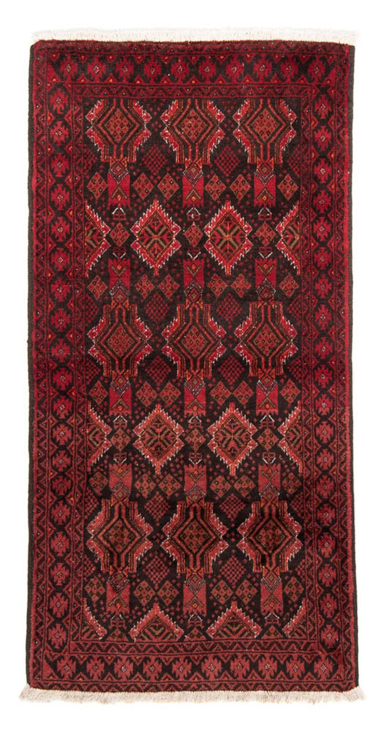 Loper Baluch tapijt - 195 x 102 cm - rood