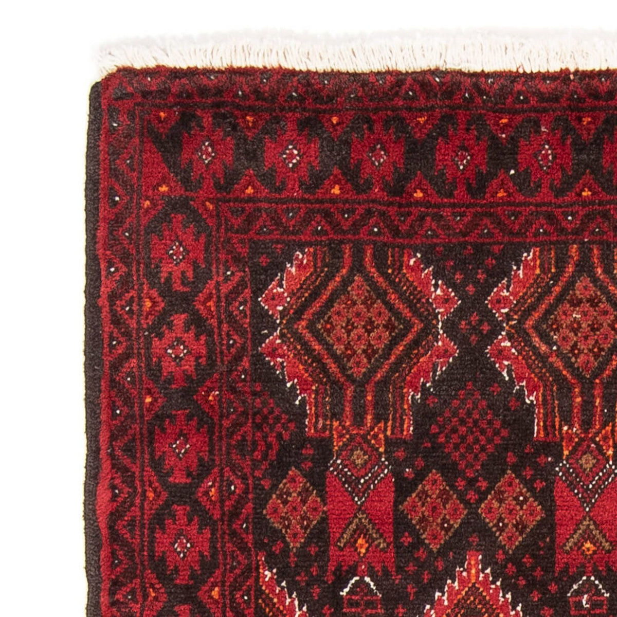 Loper Baluch tapijt - 195 x 102 cm - rood