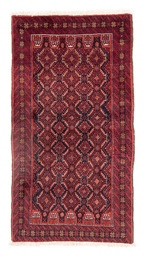 Loper Baluch tapijt - 170 x 94 cm - rood