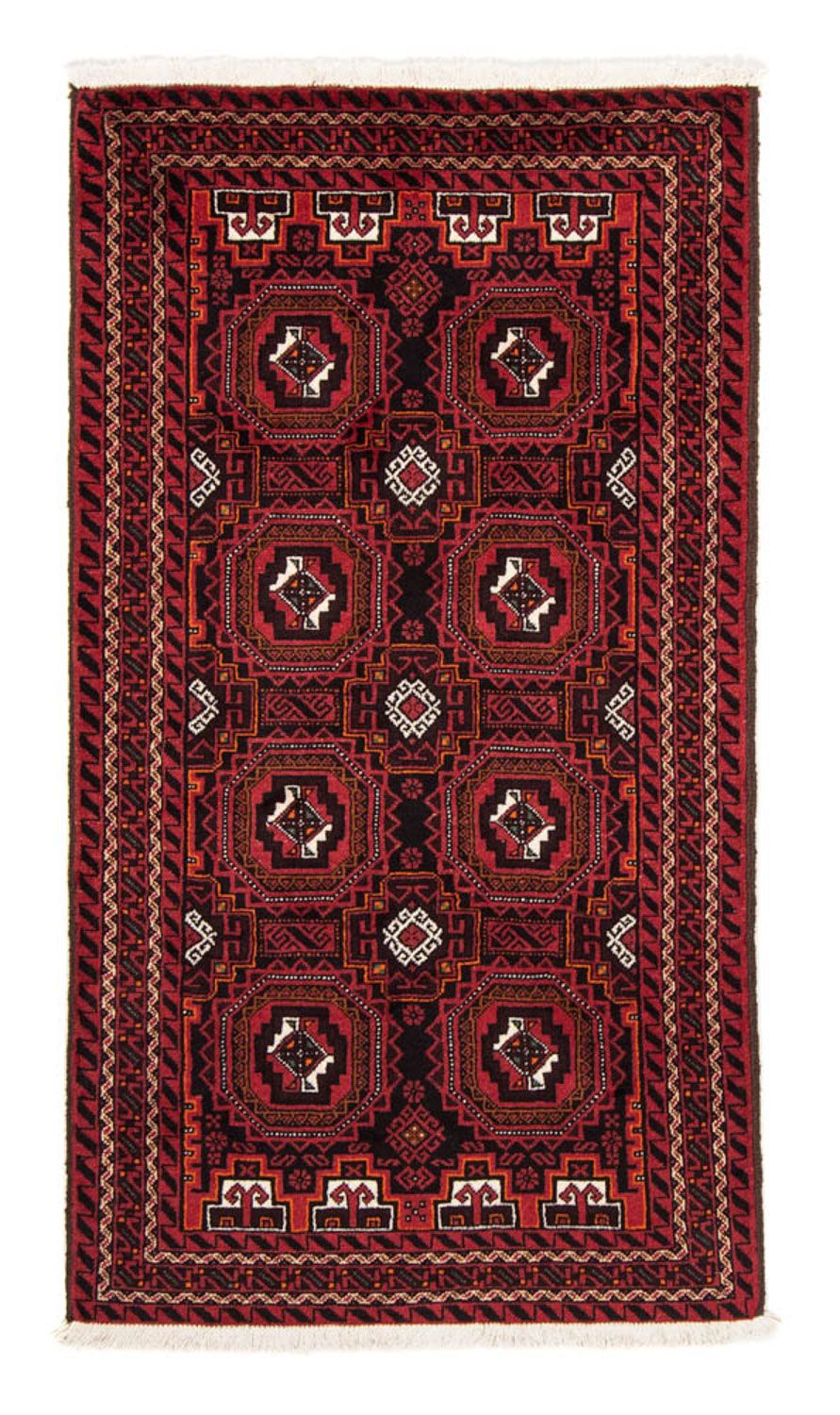 Loper Baluch tapijt - 193 x 102 cm - donkerrood