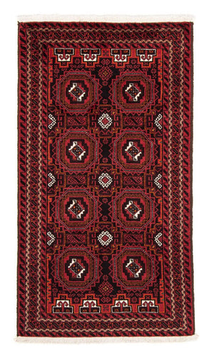 Loper Baluch tapijt - 193 x 102 cm - donkerrood
