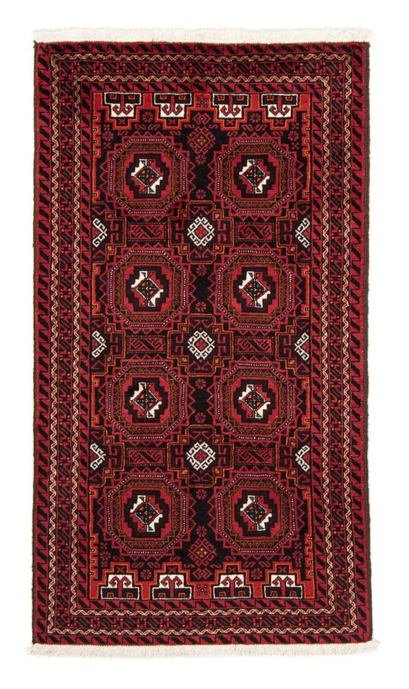 Loper Baluch tapijt - 193 x 102 cm - donkerrood