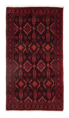 Loper Baluch tapijt - 182 x 102 cm - donkerrood
