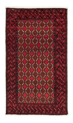 Loper Baluch tapijt - 186 x 104 cm - rood